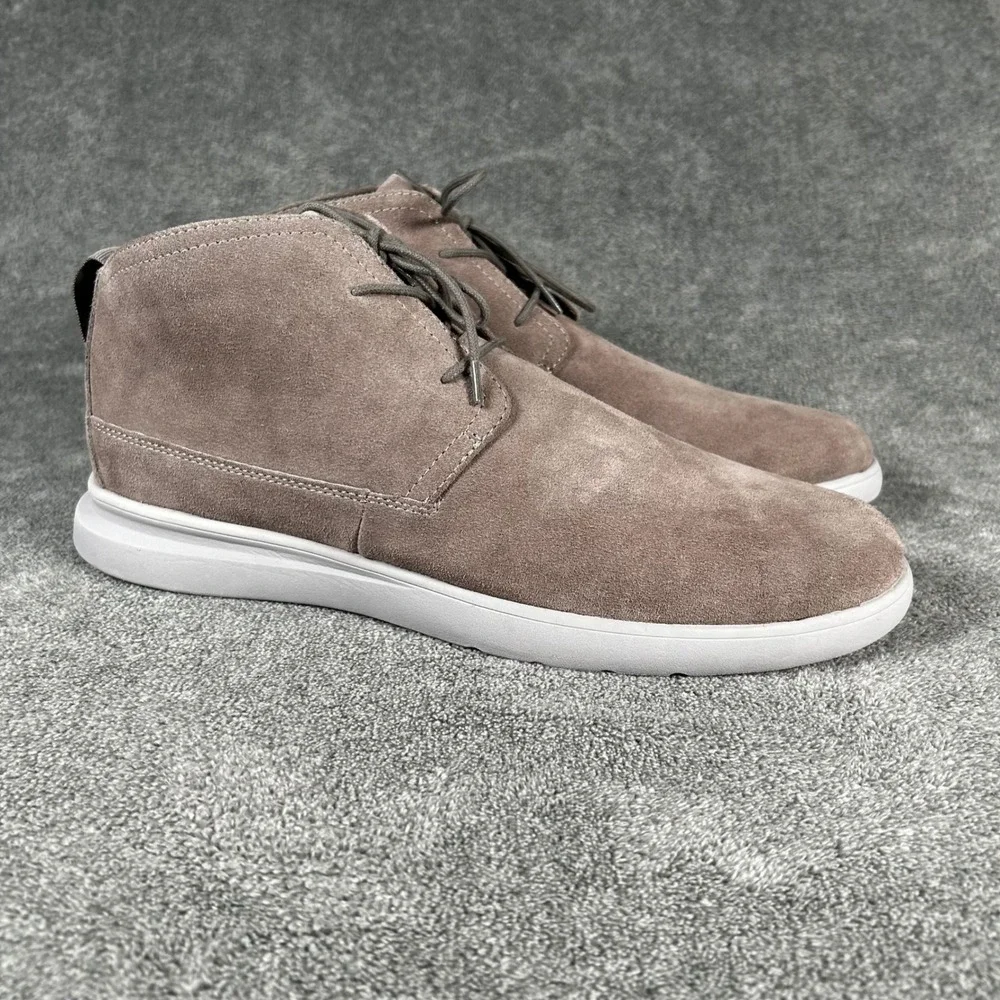 Johnnie-O Chukka Desert Boots Chill Mens 11.5 Grey Suede Leather JMFW1200 - New